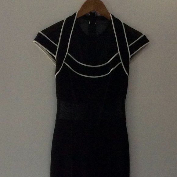 Taheri Pants - *BLACK* Sleeveless Straight Leg Jumpsuit with Peekaboo Mesh Waist by Taheri